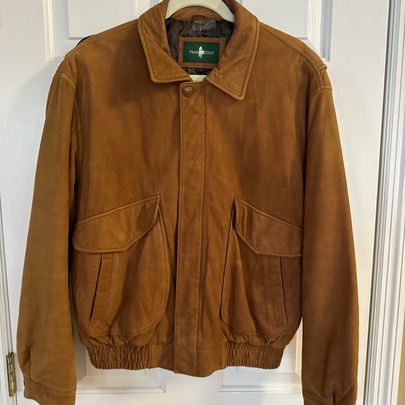 Hunt Club Jackets & Coats Vng Mens Leather Bomber Jacket Poshmark